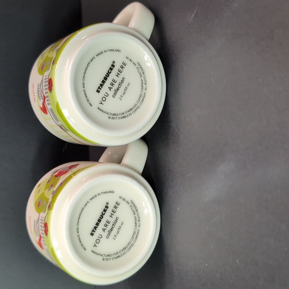 Starbucks You are Here Collection Ohio set of 2 Mini Espresso Cups. - Picture 5 of 6